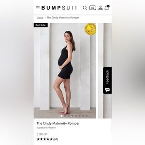 The BumpSuit NWT The Cindy Maternity Romper